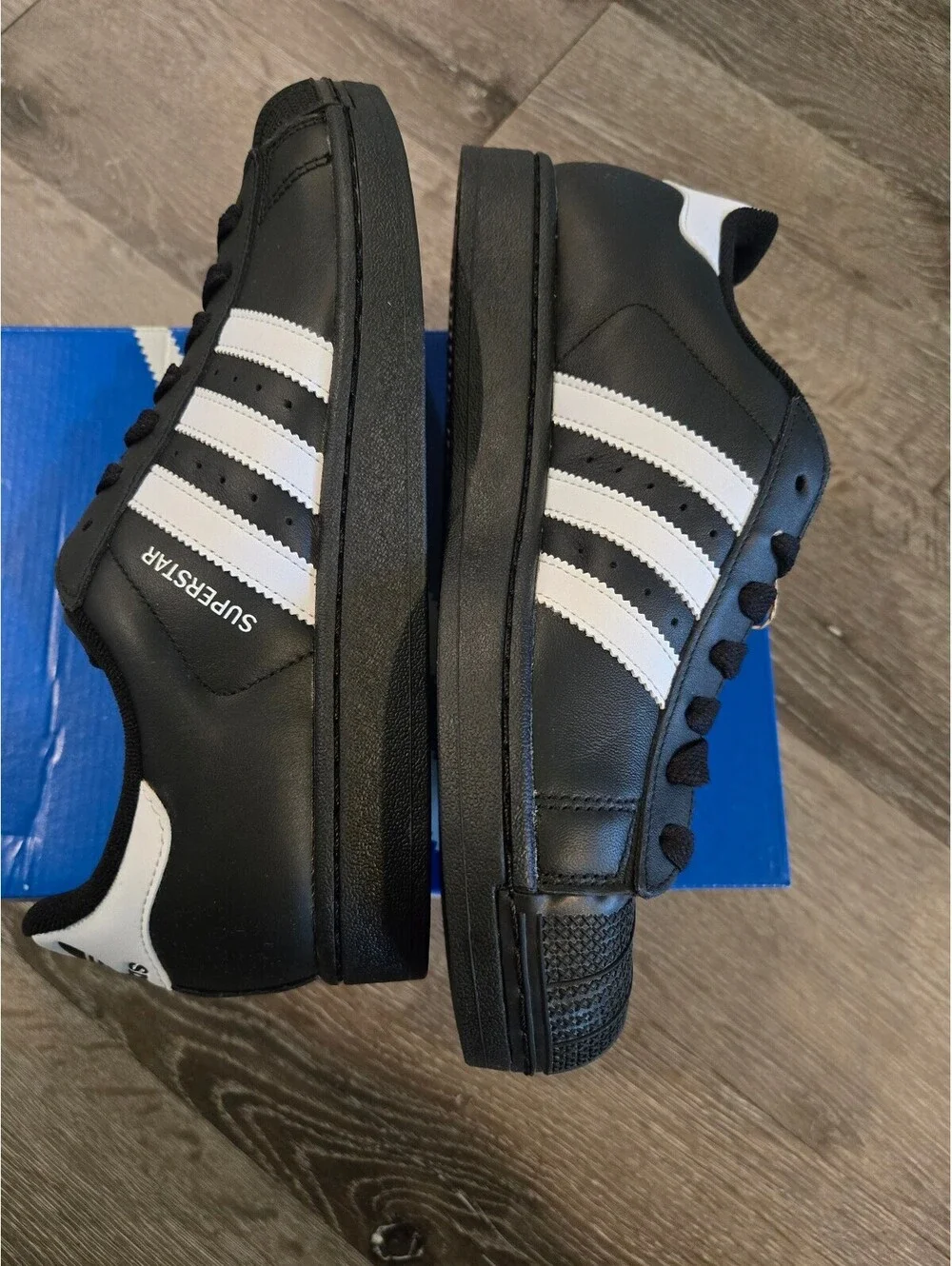 adidas Superstar II JI0079 Mens 8.5 Womens 9.5 Black White New in Box